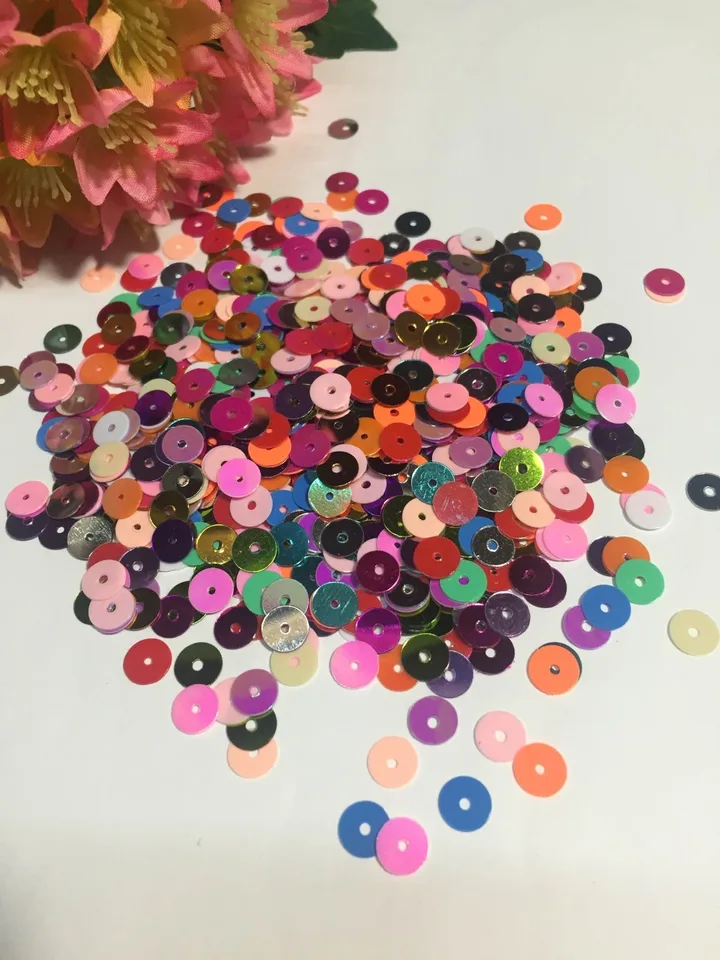 Wedding Dress DIY Craft Paillettes Mixed Color Loose Clothes Snowflake Sequins