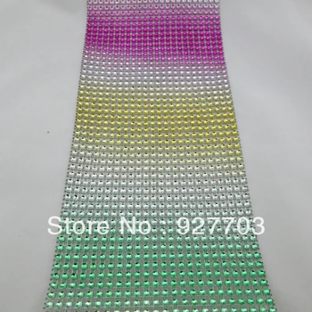

(CM646)9 Meters 6 Colors Sparkle Rhinestone Crystal Diamond Mesh Wrap Roll Ribbon
