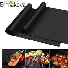 ERMAKOVA коврик для барбекю гриль антипригарный 0,2 мм Экстра толстый коврик для выпечки барбекю термостойкий Коврик для гриля многоразовый легко моющийся