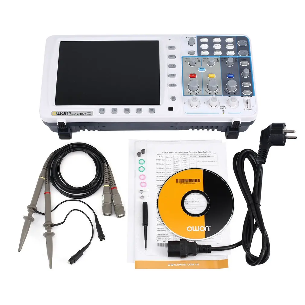 

Owon Double Channel Deep Memory 8 Inch Lcd Display Digital Storage Oscilloscope Scopemeter Scope Meter 100Mhz 1Gsa/S