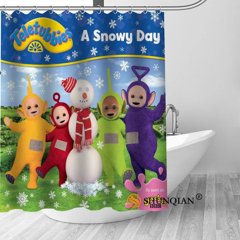 Занавеска для ванной Teletubbies занавеска душа из 100% полиэстера комнаты красивое