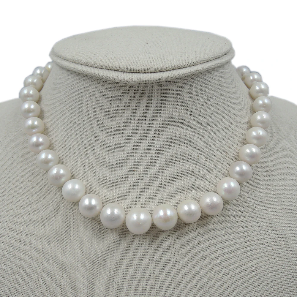 NATURE FRESHWATER ROUND PEARL NECKLACE 