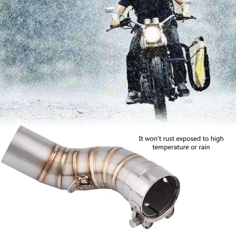 Motorcycle Full Exhaust System Middle Pipe Link Connect for Kawasaki Z900 2017 2018 Universal Moto With Muffler | Автомобили и