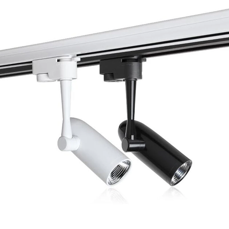 NEW LED COB Track Rail Light AC85 265V Spotlight Adjustable Rail Track Lighting lamp for Mall