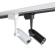 NEW LED COB Track Rail Light AC85 265V Spotlight Adjustable Rail Track Lighting lamp for Mall