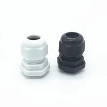 10 шт./лот PG13.5 на возраст от 6 до 12 лет мм черный/белый Пластик нейлоновые Водонепроницаемые кабельные сальники суставов