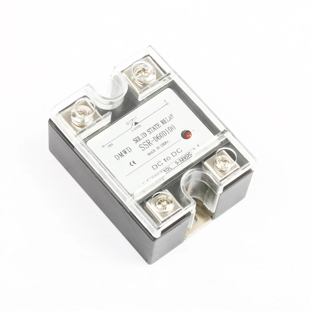 SSR-100DD твердотельные реле с индикатором DC 5-32 В к DC 5-60 в однофазный DC-DC SSR 100DD 100A SSR-D60D100