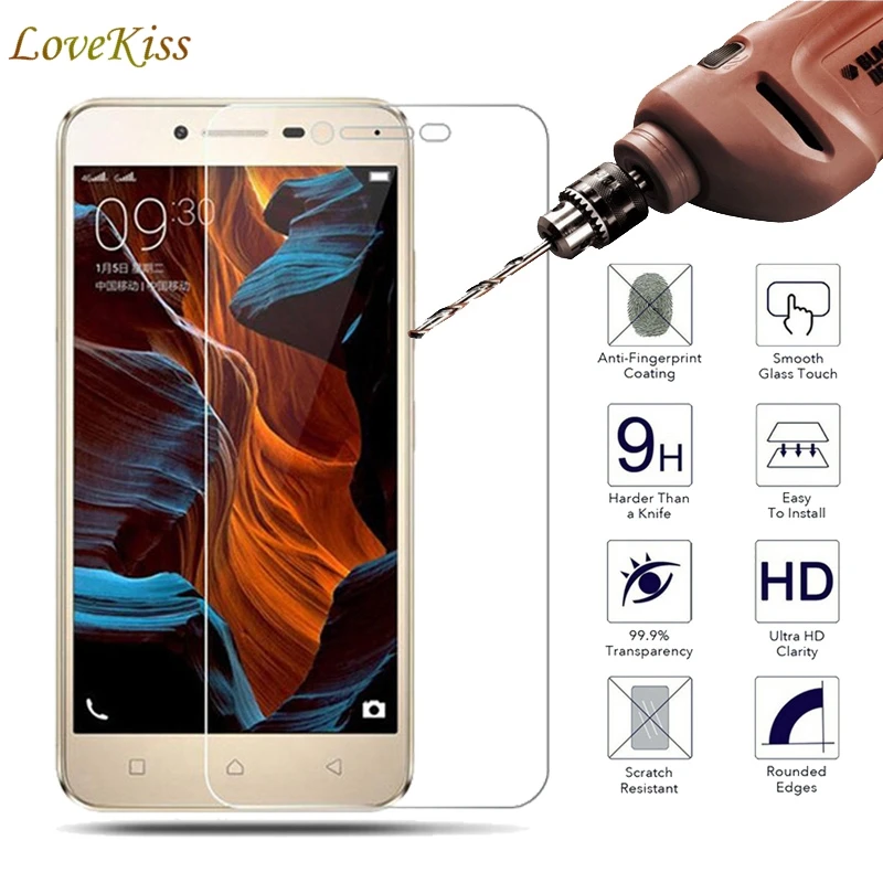 

For Lenovo Vibe K5 A6020 A6020a40 Case 2.5D 9H Tempered Glass For Lenovo K5 Plus k5 + A6020a46 Screen Protector Protective Film