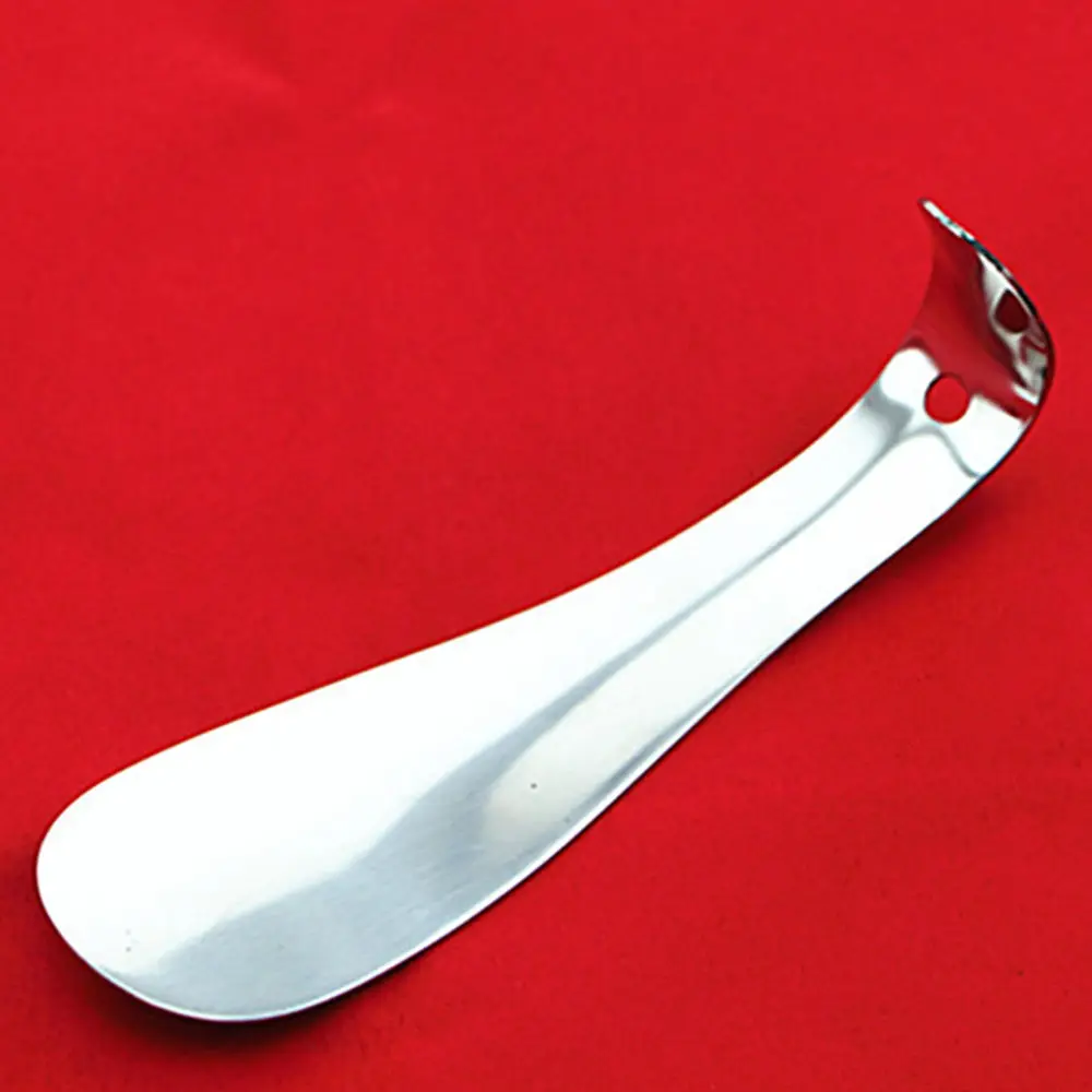 

15cm Professional Metal Durable Silver Shoe Horn Lifter Shoespooner Handle Goody