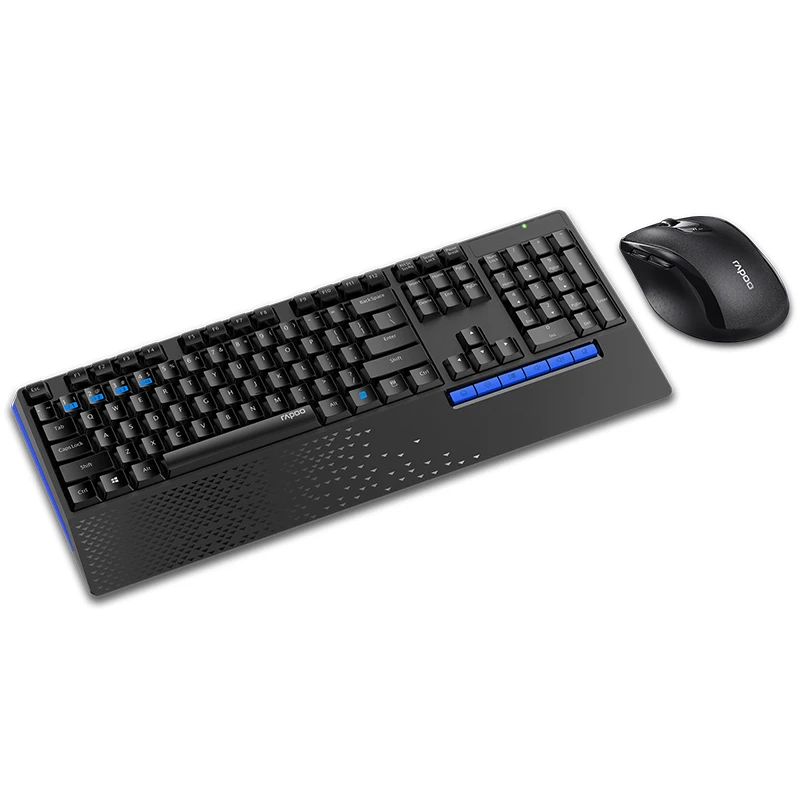 New Rapoo 8300T Multi-mode Silent Wireless Keyboard Mouse Combos Bluetooth 3.0/4.0 RF 2.4G switch b