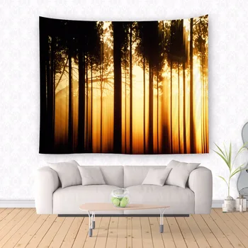 

Forest tapestry beauty landscape flowers high definition printing large tapestry Wall Hanging Printed home decoration tapestry