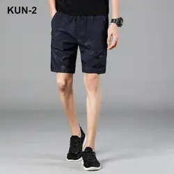 2018 новые модные летние шорты Для мужчин дышащая Рубашки домашние Для мужчин s по колено эластичный пояс Пляжные шорты мужской большой