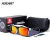 Nuevas gafas de sol KDEAM de verano 2022 para hombre, gafas de sol deportivas polarizadas para mujer, lentes espejadas cuadradas UV400 con funda KD156 ► Foto 2/6