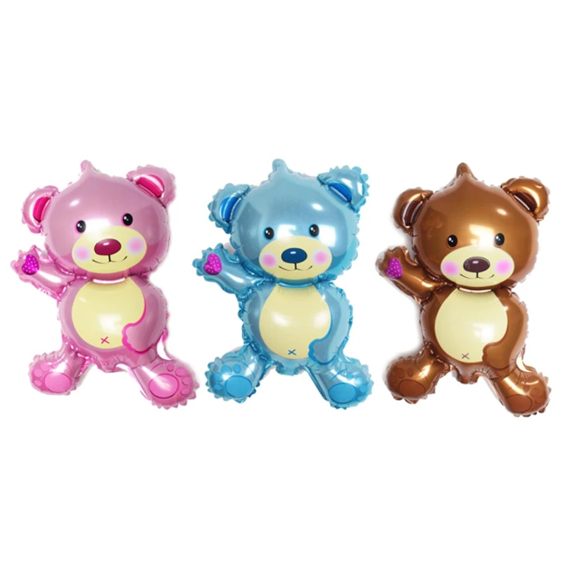 5 шт. мини-Медведь Мишка воздушный шар из фольги Алюминиевые Воздушные шары игрушки шар игрушки для одежда для малышей Подарки