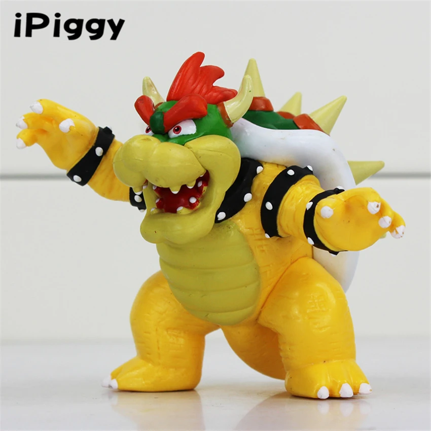 8cm Super Mario Bowser Koopa PVC Action Figures Toy Collection Model