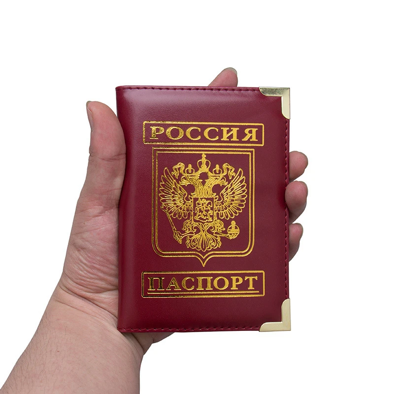 

Double Eagle PU Passport Cover Holder RFID Organizer Card Men Case Busines Credit Women Storage Wallet Travel Accessories