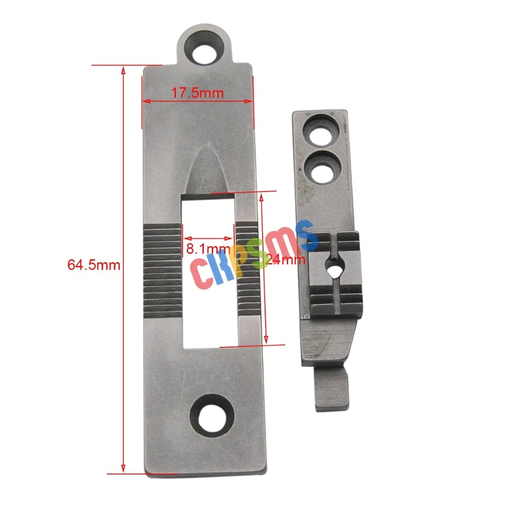 1SET KH267-NP/FD 바늘 (목구멍) Durkopp Adler 167 267 재봉틀에 맞는 플레이트 및 피드 도그