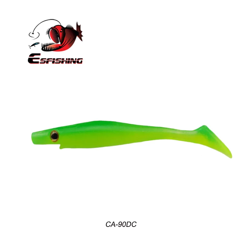 ESFISHING Горячие приманки Новые свиньи shad 10 см 6 г 6 шт. Джеркбейт рыболовный приманки морские большие приманки мягкие приманки, рыбалка форель Щука окунь бас - Цвет: CA90DC