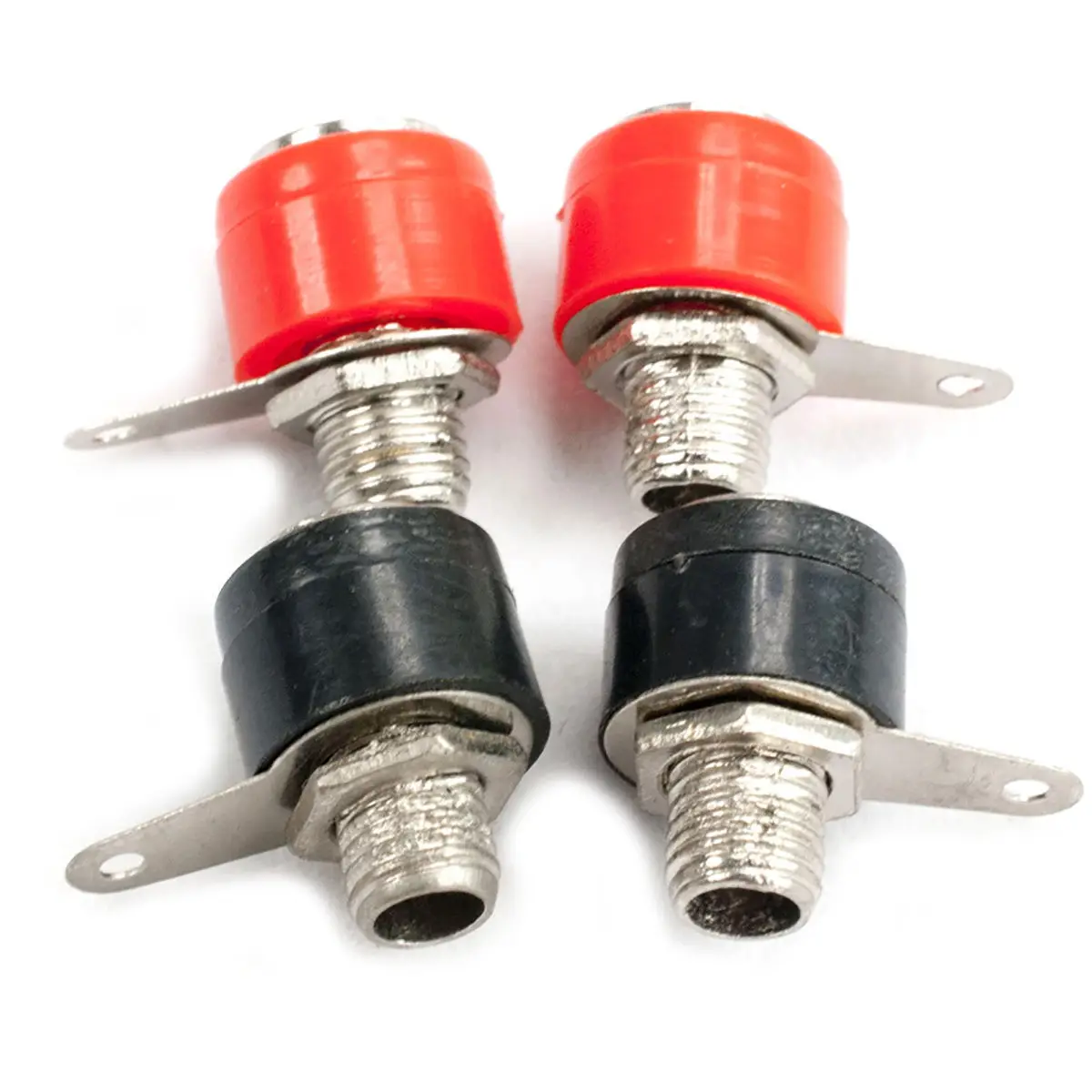 

10Pairs Nickel plating Amplifier Terminal 4mm Banana Socket Jack For Banana Plug Binding Post Connector