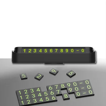 

2019 New Car Temporary Parking Card Phone Number Card Plate Auto Accessories for Fiat Panda Bravo Punto Linea Croma 500 595
