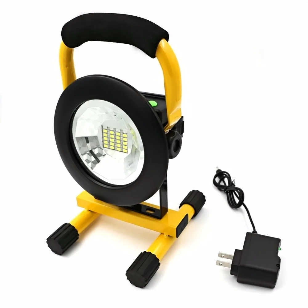 IP65 24 LED 3 Modes 2400lm Rechargeable Floodlight Portable Work Spotlight LED Street Flood Light For