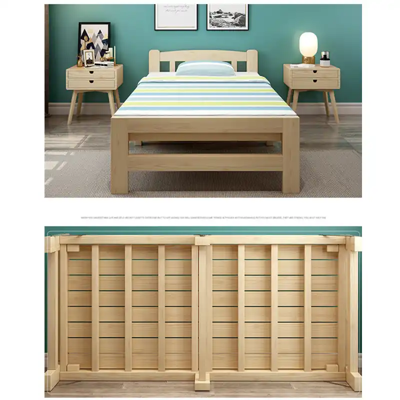 Muebles de dormitorio plegables de madera para el hogar, camas