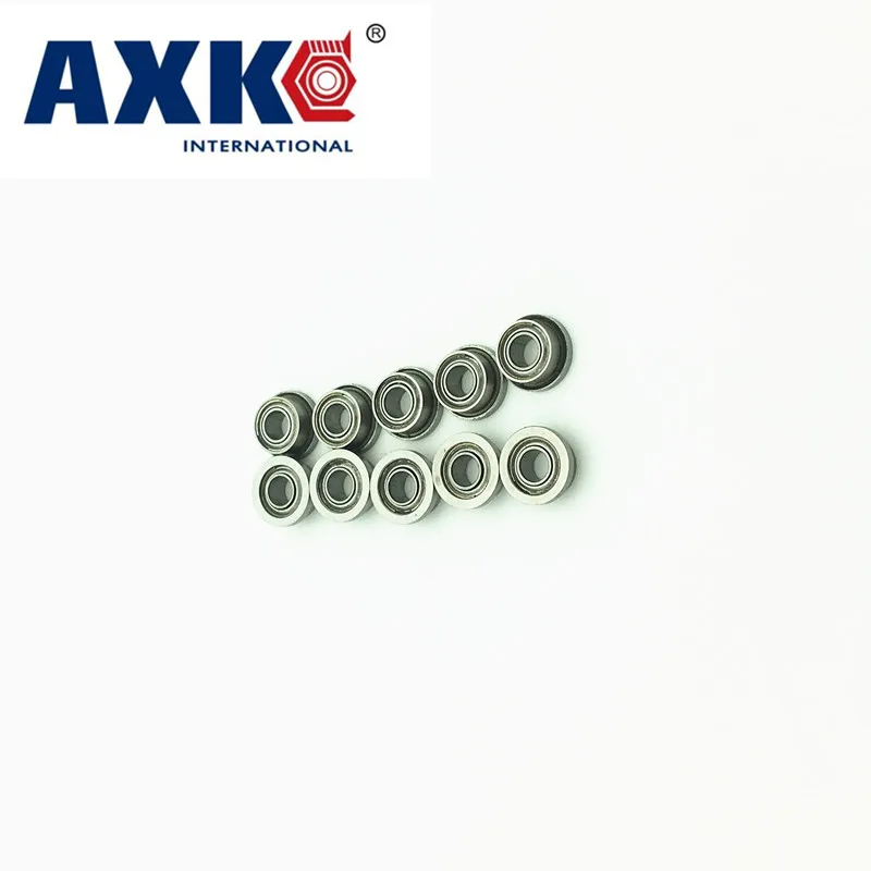 Fevas 10 PCS FR168ZZ Flanged Bearings 1/4 x 3/8 x 1/8 Inch Flange Ball Bearings RIF-614ZZ Fevas 10 PCS FR168ZZ Flanged Bearings 1/4 x 3/8 x 1/8 Inch Flange Ball Bearings RIF-614ZZ