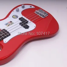 Левша Гитары Top Real инициатива adapterization клен бас Гитары LP левша he8673a электрический бас, bassred