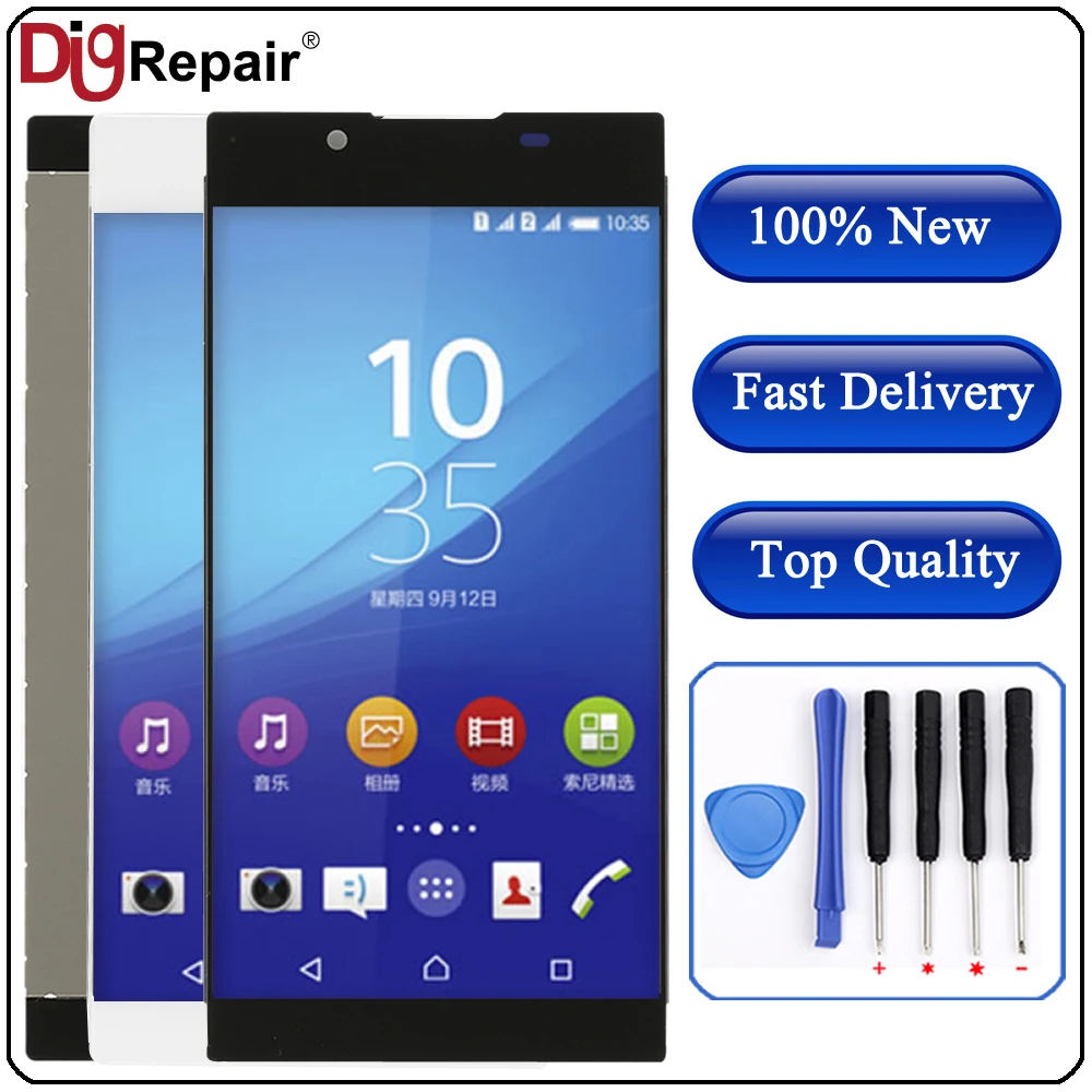 

For xperia l1 screen For Sony Xperia L1 XL 1 LCD Display Digitizer Touch Screen Assembly Part For sony xperia l1 lcd Black White