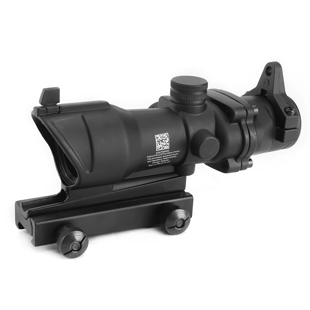 

Tactical Hunting Scope Acog Style 4x32 Rifles Scope Optical Sight For Picatinny Rail Mount Base