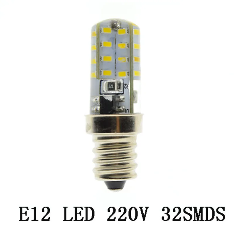 

2019 NEW Led Light E12 Led Bulb NO Dimmable Lamps AC 220V Spotlight Bulbs 3014 SMD 24 32 48 Leds Sillcone Body