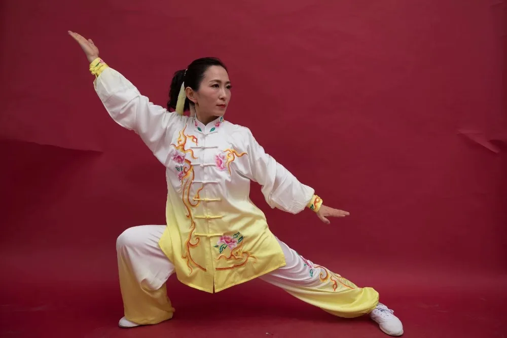 Wushu taichi одежда тайцзи changquan Униформа боевые искусства соревнования вышитые