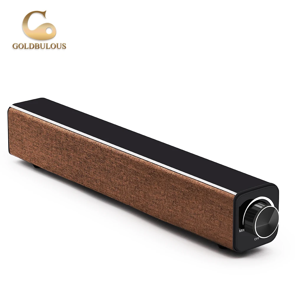 Goldbulous Саундбар Беспроводной Bluetooth Динамик 20 Вт HiFi бас звук стерео - Цена: 