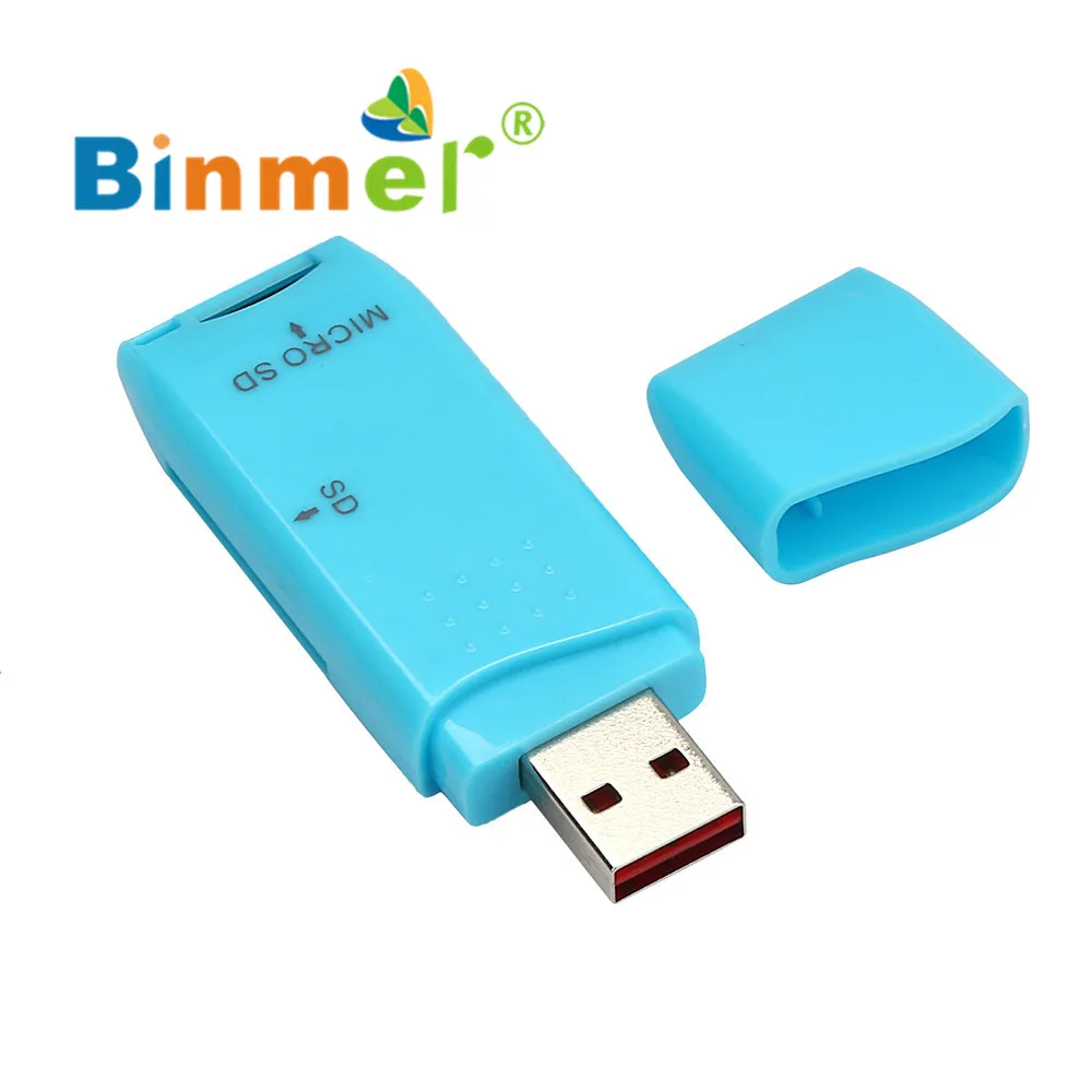 ECOSIN2 Card Reader Mini USB 2.0 Micro SD/SDXC TF Card Reader адаптер USB 2.0 оптовая продажа высококачественного металла картридер April11