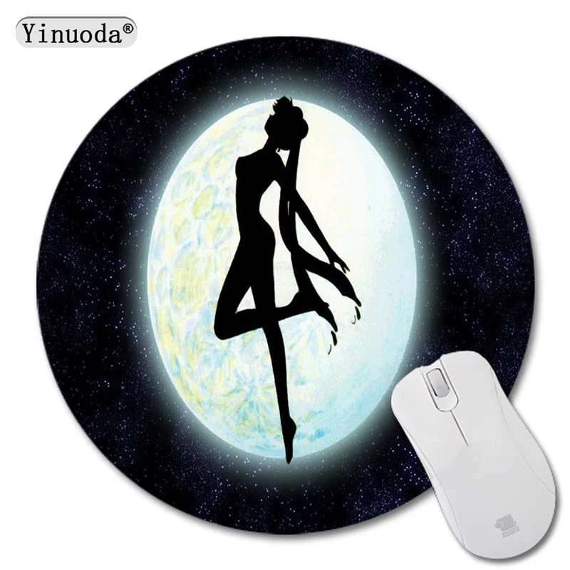 

Yinuoda Sailor Moon New Small Size Round Mouse Pad Non-Skid Rubber Pad