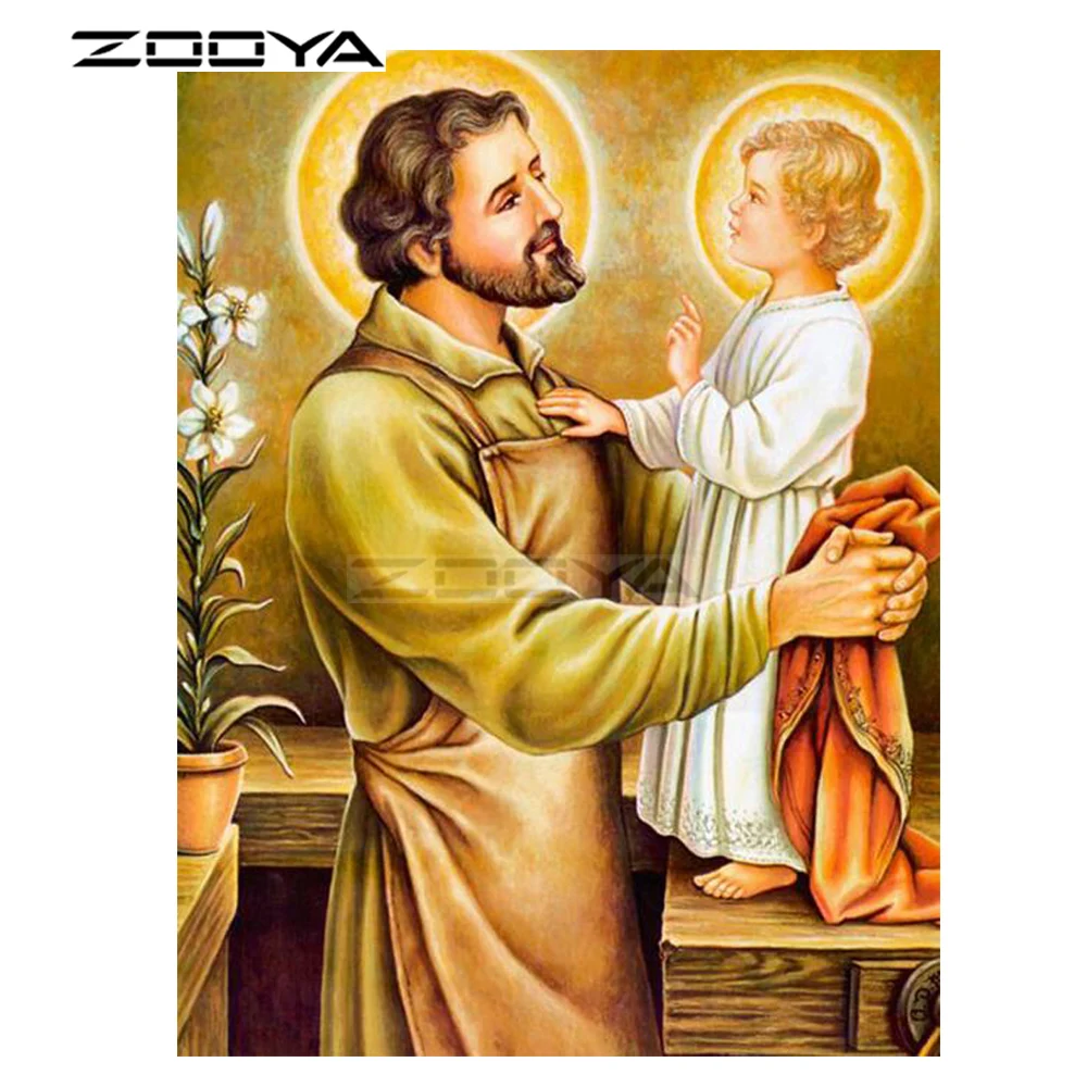 

ZOOYA 5d Diamond Embroidery Kits Cross-Stitch Religious Home Decor Diamond Painting Mosaic DIY Pcitures Needlework R2295