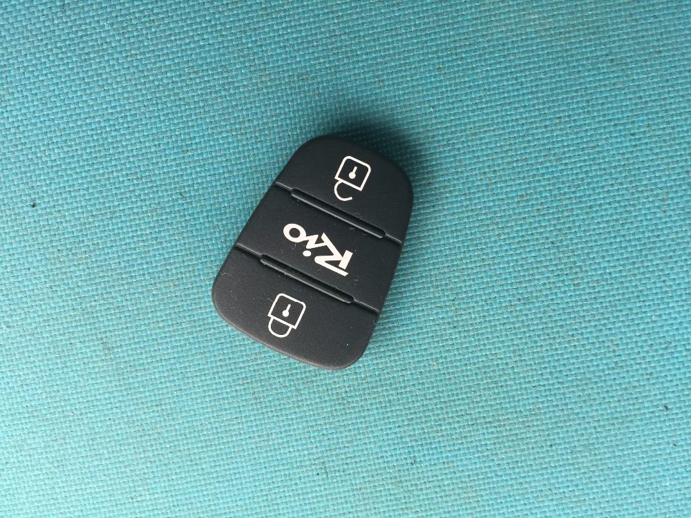 Rubber Pad For Hyundai Solaris Picanto 3 4 Buttons Flip Remote Key Shell key case key case cover car key shell remote control case cover flip key fob shell For Kia RIO HOLD Blank Case Cover Car Accessories 1Pc