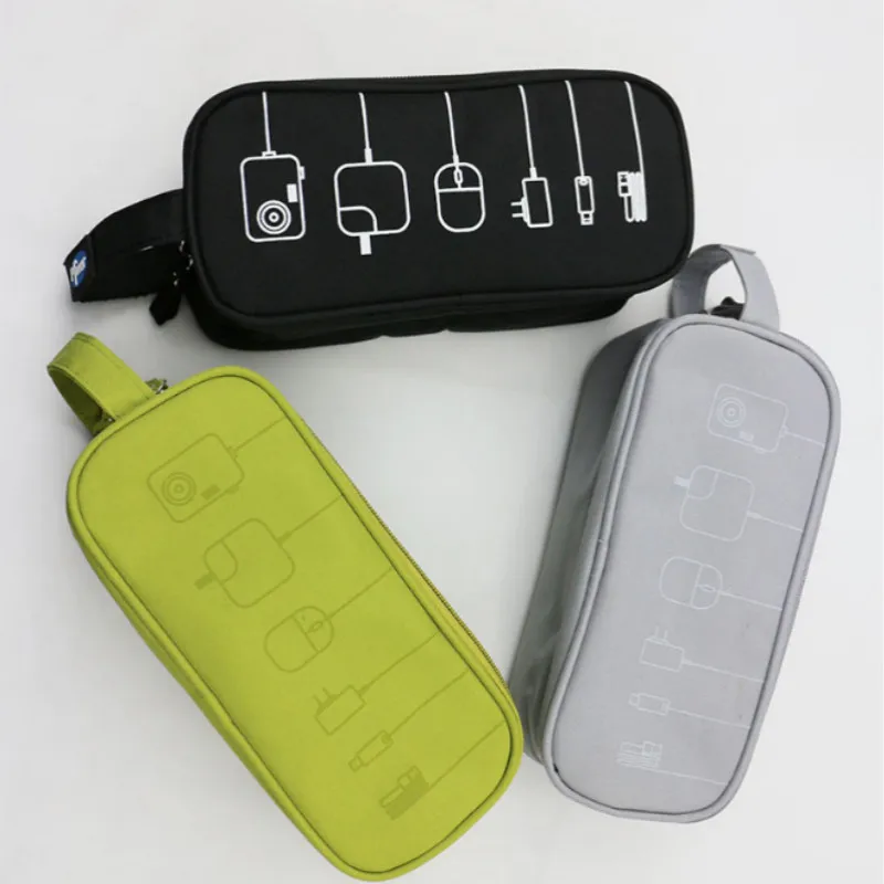 Travel Electronics Accessories Bag Multifunction Zipper Electronic