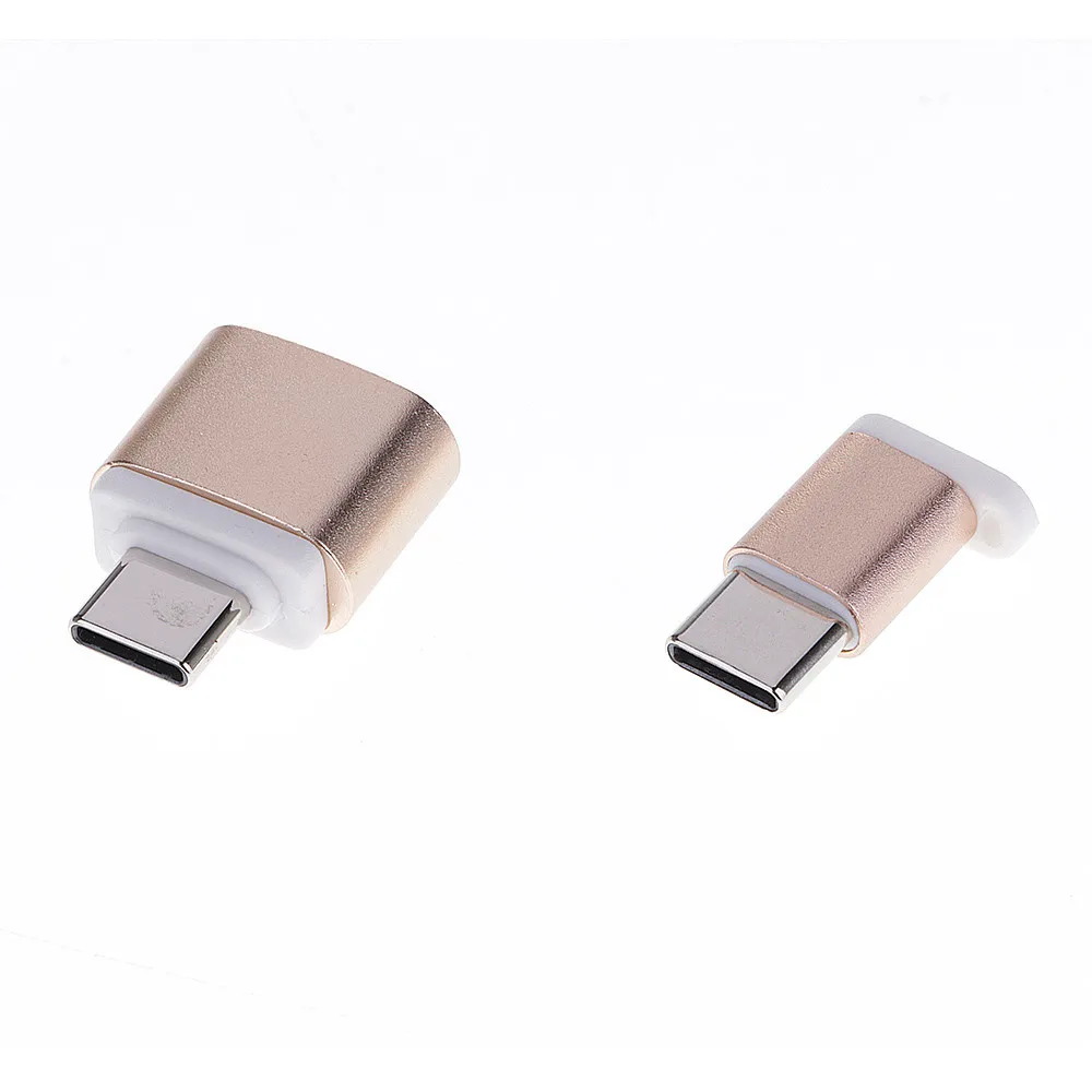 Vovotrade Micro USB к C type адаптер для зарядки данных + OTG конвертер с кольцом ключей Прямая