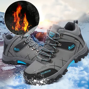 

Sneakers Men 2019 Fashion Winter Shoes Men Running Shoes Plus Size Comfortable Plush Warm Men Sports Shoes Outdoor Walking Shoes