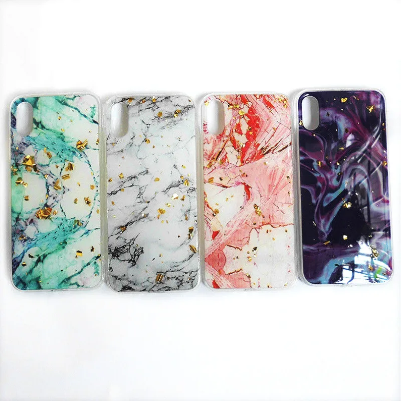 

For iPhone 8 7 6s Plus X Bling Foil Glitter Soft TPU Silicone Pattern Case Anti-knock Silm Cover for Apple