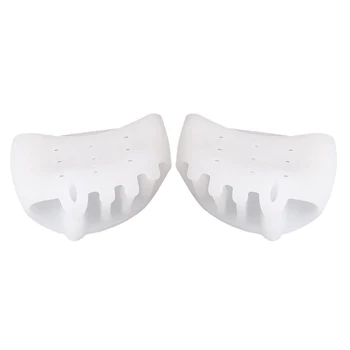 

1 Pair Honeycomb Valgus Corrector Splint Straightener Pain Relief Toe Separator Soft Five Holes Protective Finger Flexible