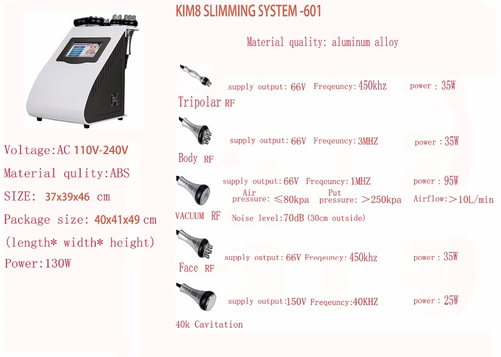 5 в 1 кавитационная вакуумная rf 40K кавитационная лазерная машина для похудения вакуумная rf роликовая триполярная rf кавитационная машина для похудения