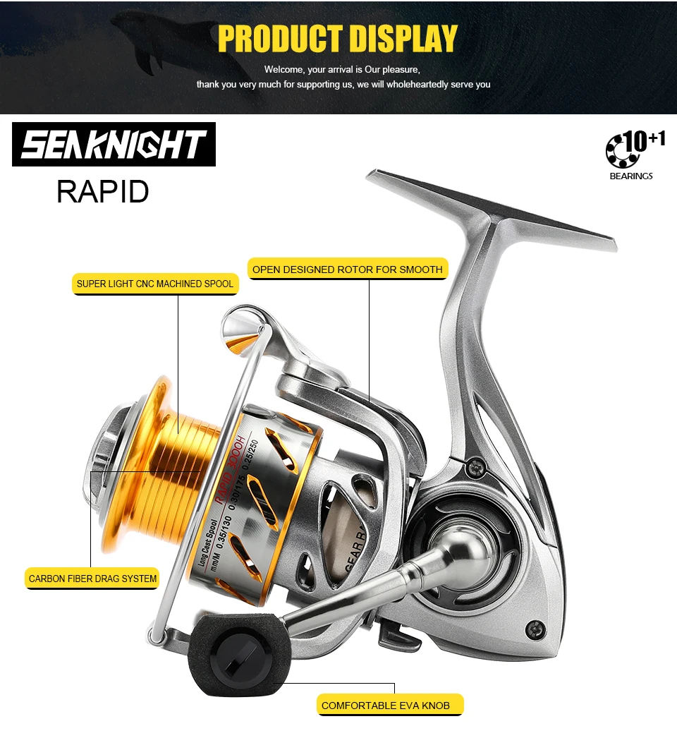 SeaKnight RAPID Fishing Spinning Reel - Finish-Tackle