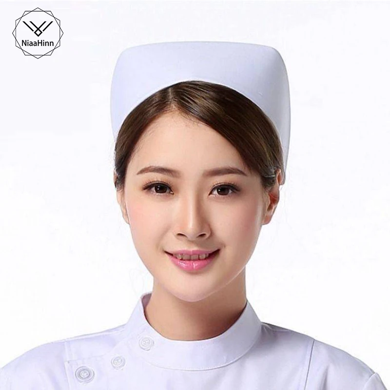 

Women Men Scrub Cap Hospital Professional Nurse Doctor Surgical Hats Medical Caps Solid Color White Scrub Lab Clinic Dental Hat
