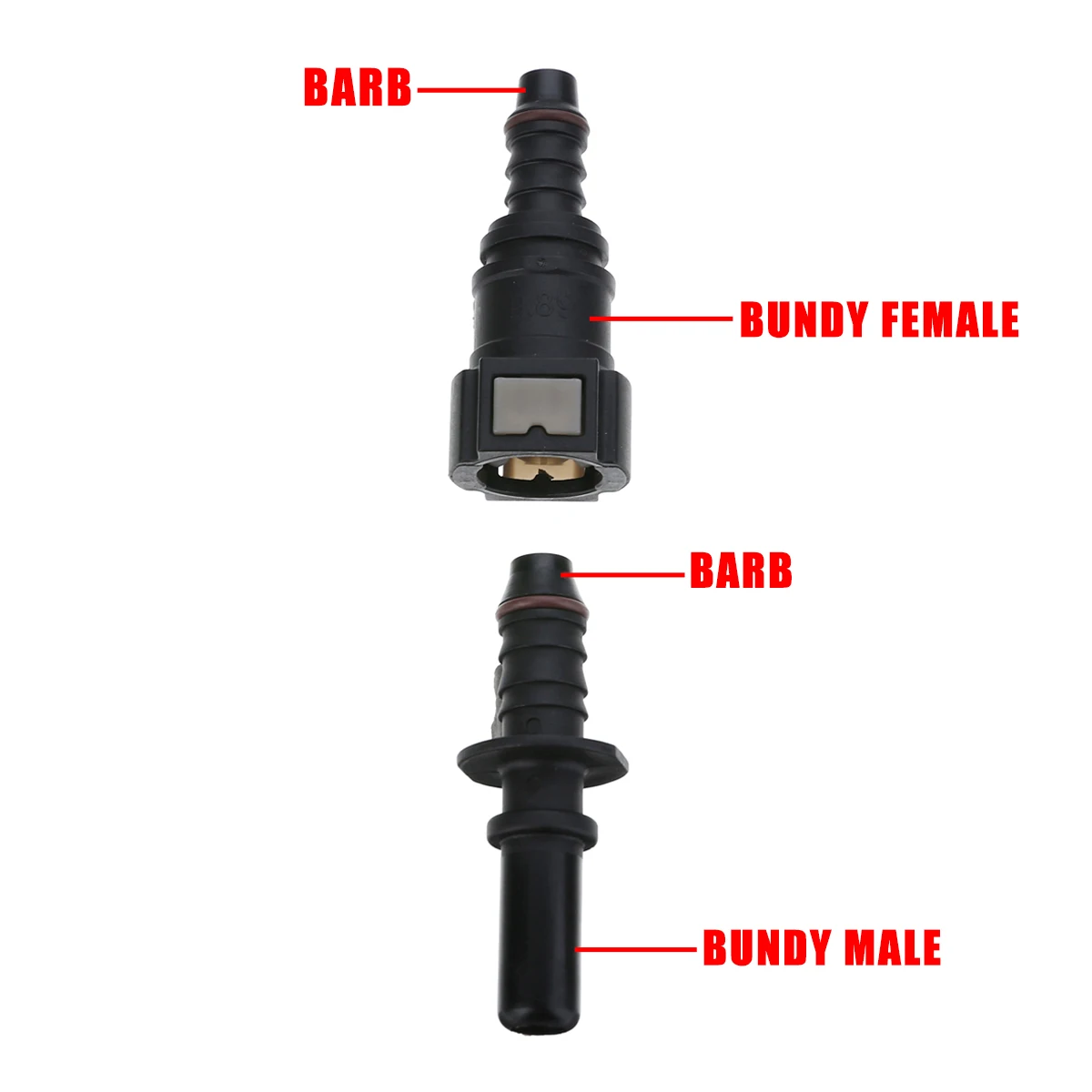 Treyues 1pc 8mm 9.89 Auto Car Fuel Line Hose Coupler Quick Release Connect Connector Accessories Parts Tools
