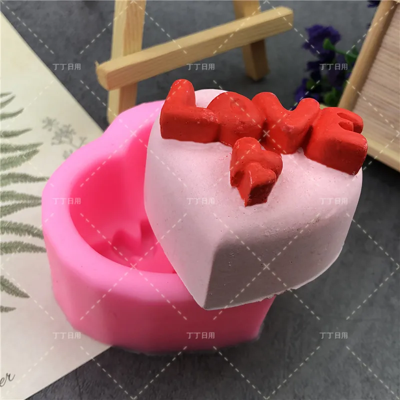 

Wedding Cake Decoration Heart-shaped Sugar Craft Tool Fondant Form Love Silicone Mold Chocolate Fudge Rose Love Shape Diy Baking