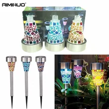 

Solar energy earth lamp, stainless steel solar mosaic, plug in lawn lamp, outdoor solar garden lamp