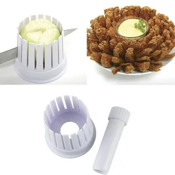 

1PC Onion Blossom Maker Onion Slicer Chopper Cutter Blossom Maker Cutting Cut Onion Flower Kitchen Vegetable Tool QA 128