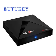 A5x max android 7.1 rk3328 rockchip caixa de tv 4gb 16gb 2.4g wifi 1000m lan hd2.0 usb3.0 4 k vp9 hdr10 hlg mediaspeler